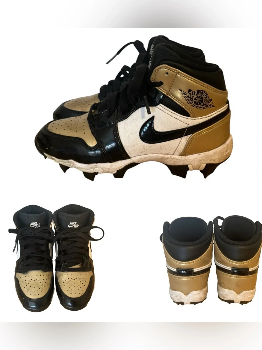 Nike Air Jordan 1 Mid TD Football Cleat - Picture 1 of 10